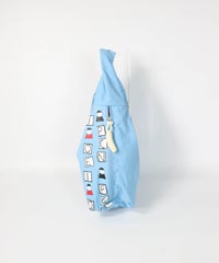 ワンハンドルバッグ＜Medium＞(ブルー)横