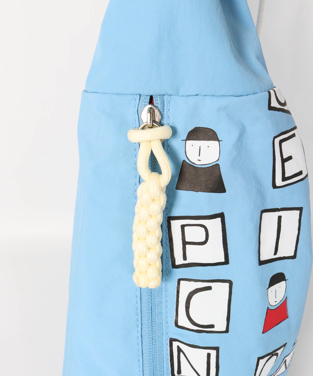 ファスナー部分(ブルー)