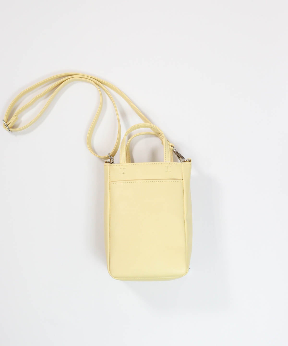 カードポケット付きショルダーバッグ(イエロー)後ろ