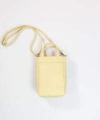 カードポケット付きショルダーバッグ(イエロー)後ろ