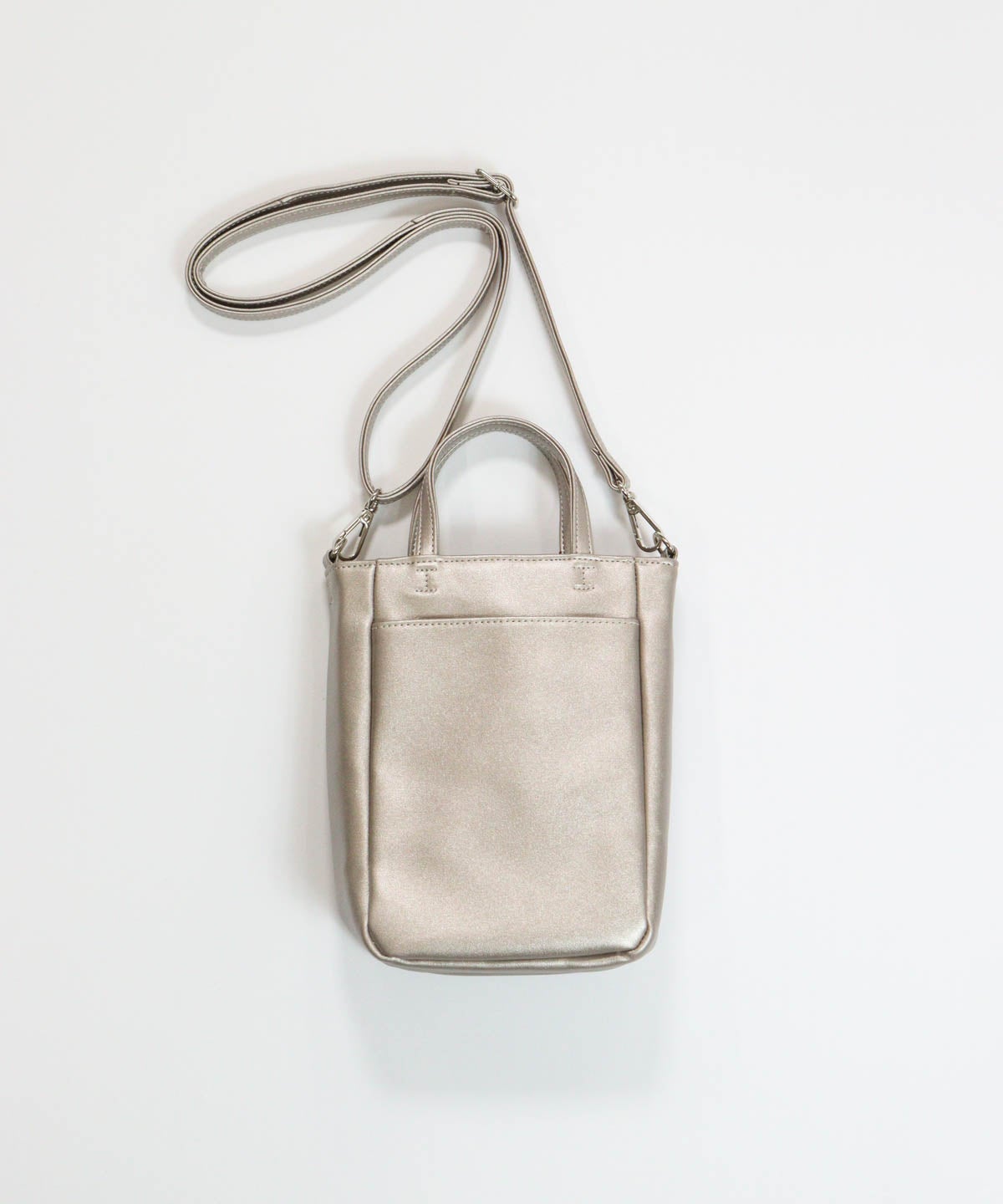 カードポケット付きショルダーバッグ(グレー)後ろ