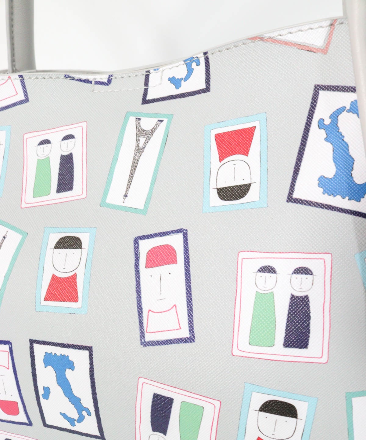 バッグ表面デザイン（ライトグレー）