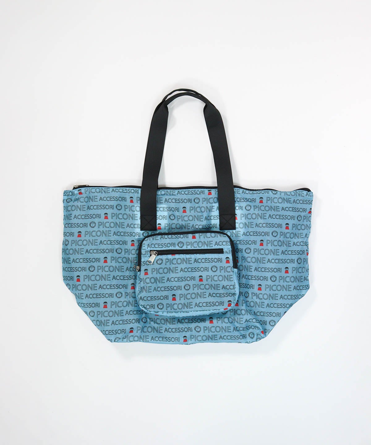 折りたたみBIGトートバッグ（ブルー）前