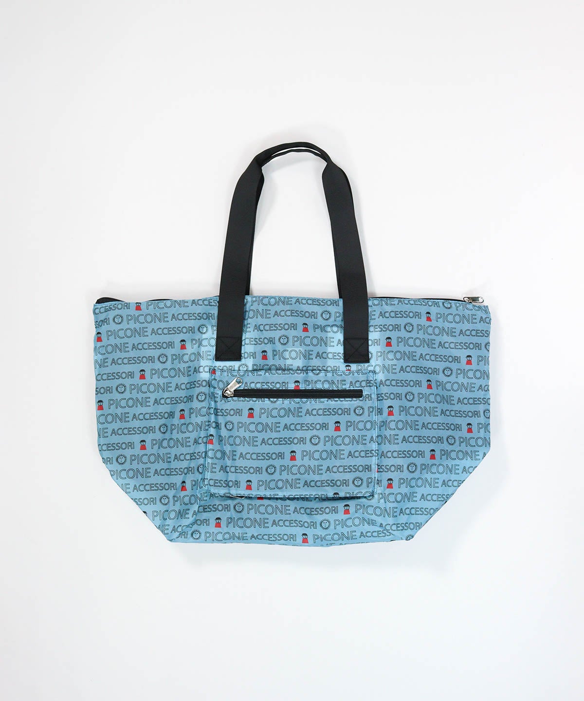 折りたたみBIGトートバッグ（ブルー）後ろ