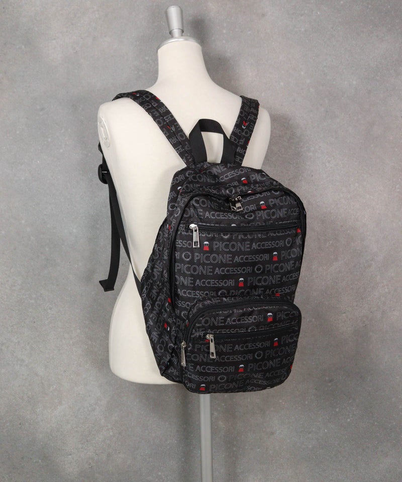 折りたたみリュック（ブラック）前