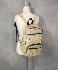 折りたたみリュック（ベージュ）前