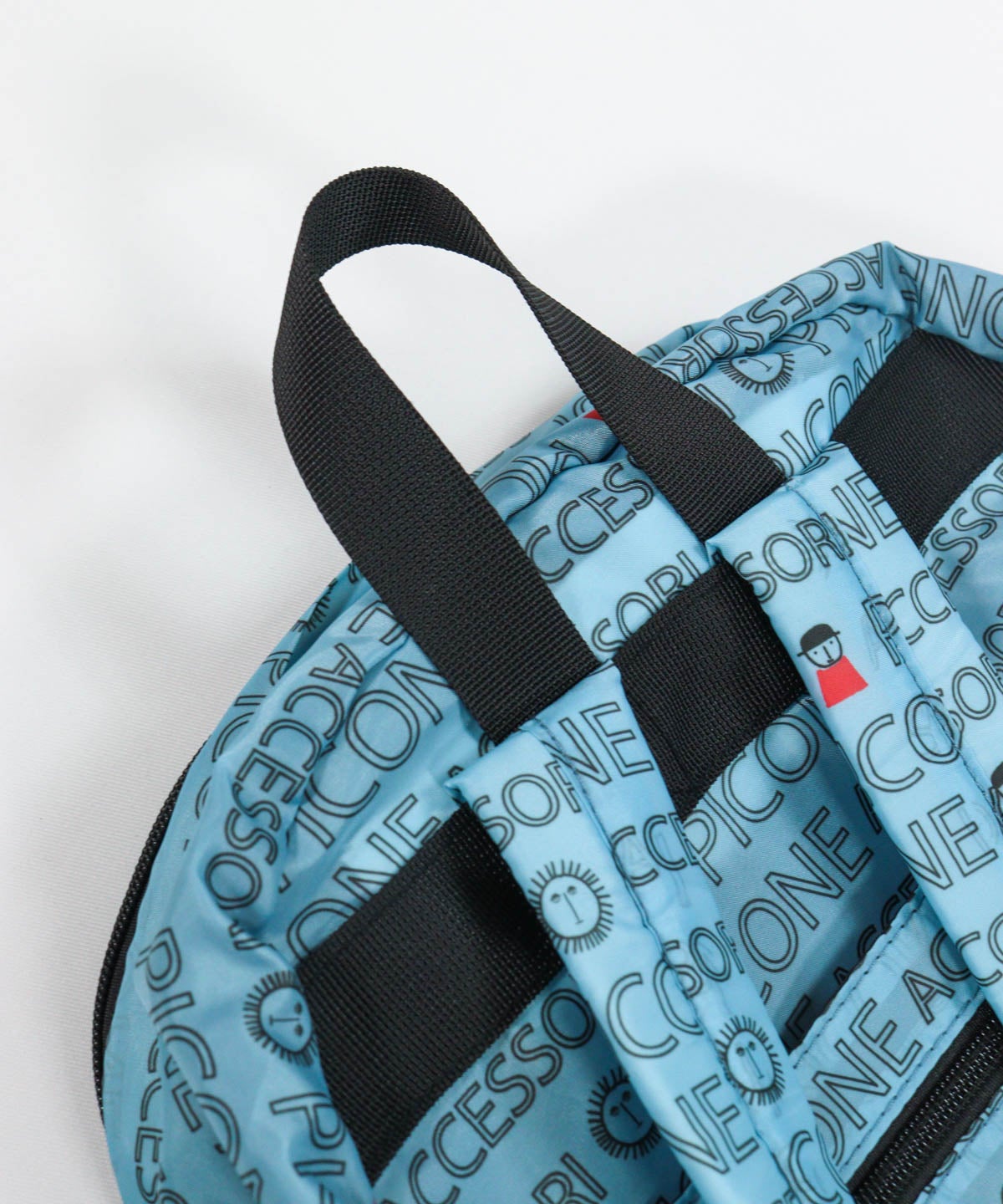 バッグ上部（ブルー）