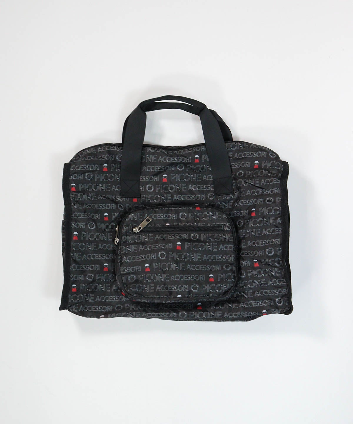 折りたたみボストンバッグ（ブラック）前