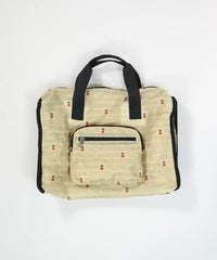 折りたたみボストンバッグ（ベージュ）前