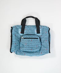 折りたたみボストンバッグ（ブルー）前