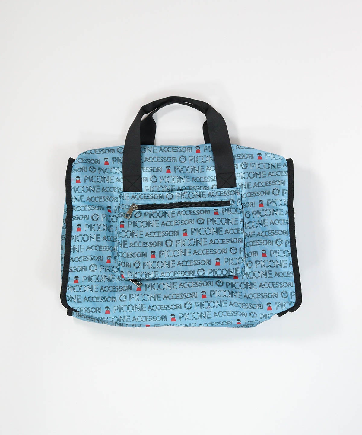 折りたたみボストンバッグ（ブルー）後ろ