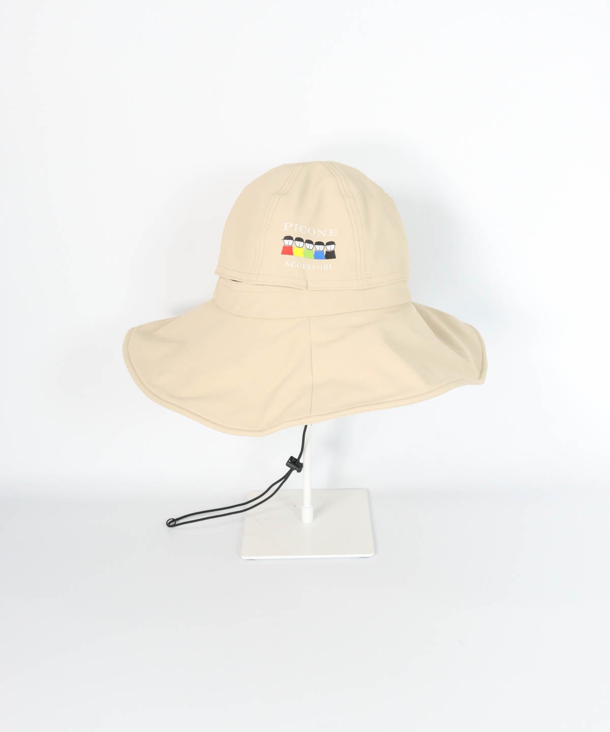 ポーチ付き3WAYハット・ハット単体（ベージュ）横