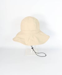 ポーチ付き3WAYハット・ハット単体（ベージュ）後ろ