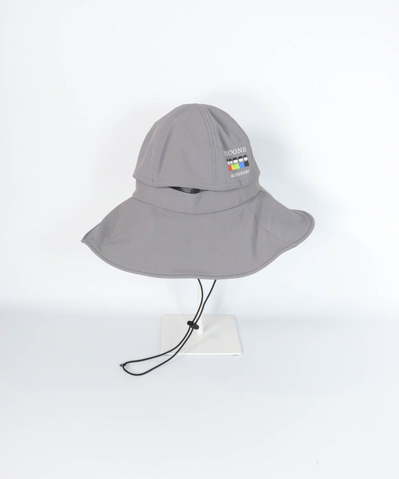 ポーチ付き3WAYハット・ハット単体（ライトグレー）前