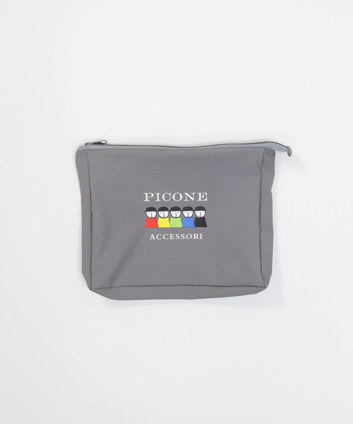 ポーチ付き3WAYハット・ポーチ単体（ライトグレー）前