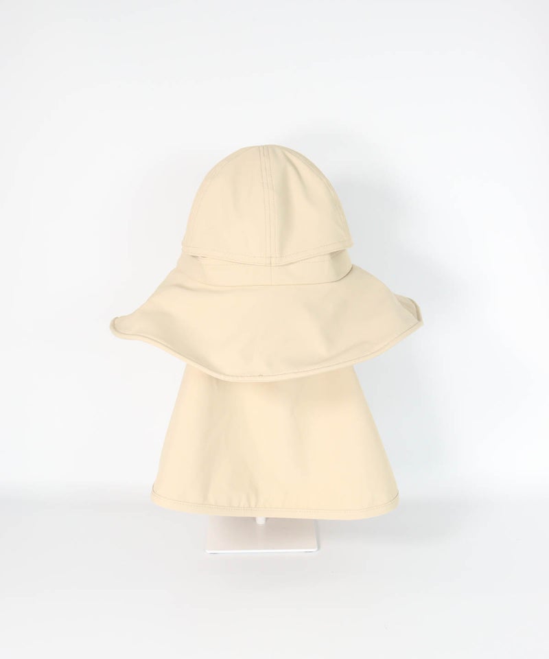 サンシェード付ハット（ベージュ）後ろ