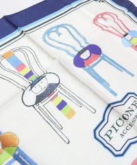 スカーフ表面デザイン（ネイビー）