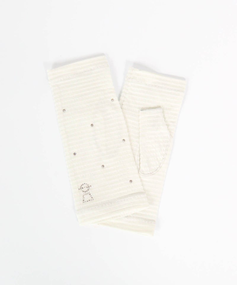 ドットストーンUVアームカバー(ホワイト)