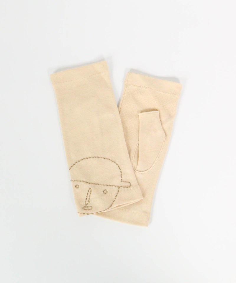 ピコステッチUVアームカバー(ベージュ)