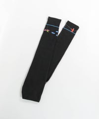 メッシュ切替刺繍UVアームカバー(ブラック)