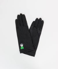 ピコ刺繍UV冷感手袋(ブラック)