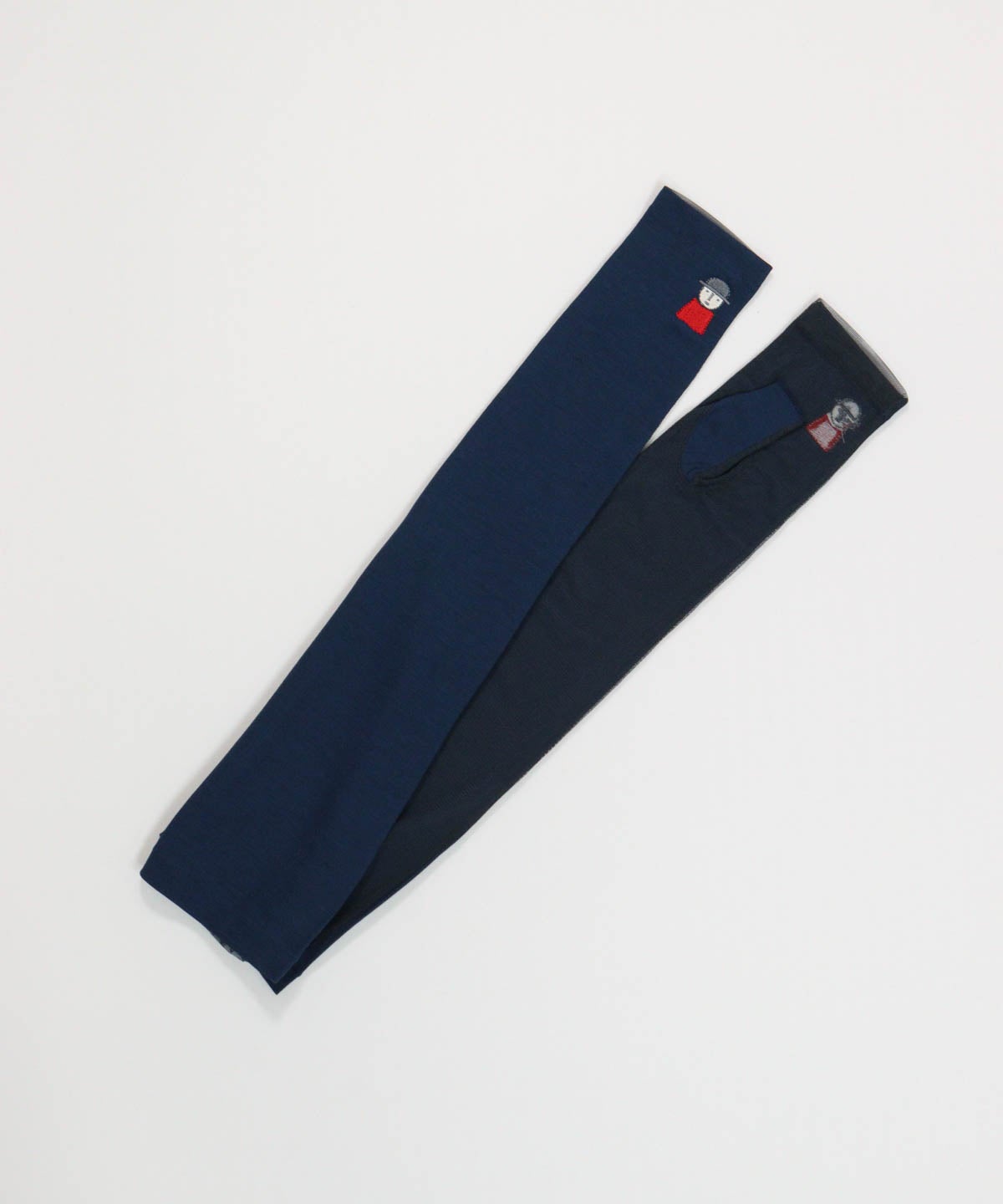 メッシュ切替UV冷感アームカバー(ネイビー)