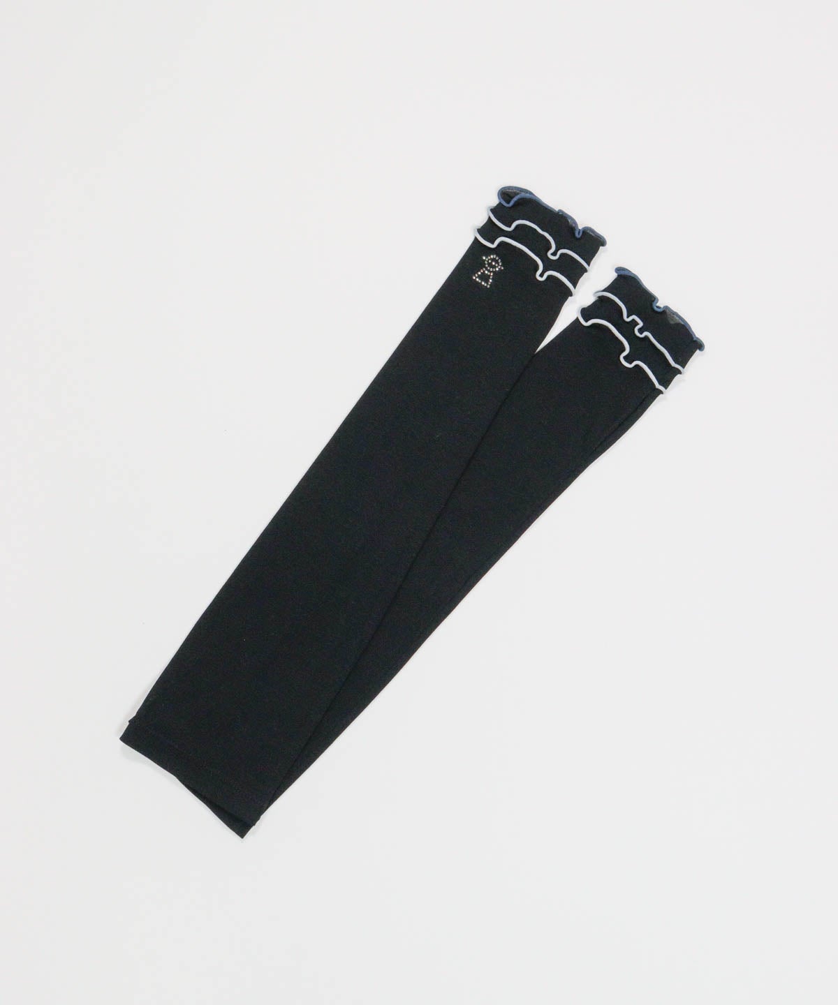 メローフリルUV冷感アームカバー(ブラック)