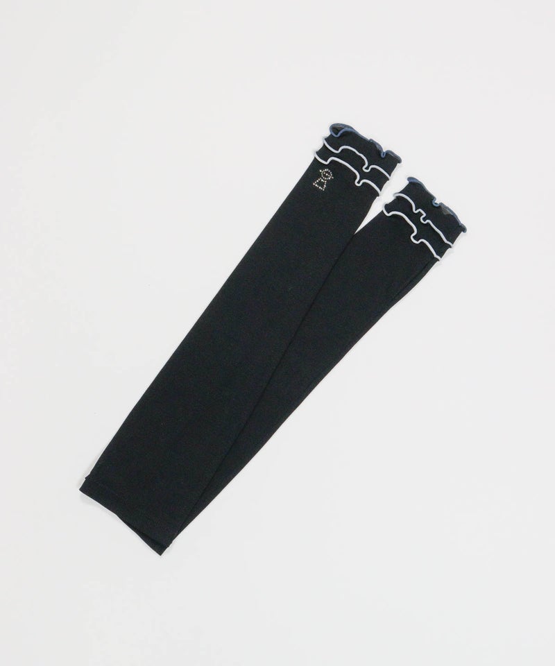 メローフリルUV冷感アームカバー(ブラック)