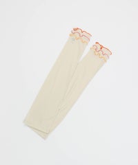 メローフリルUV冷感アームカバー(ベージュ)