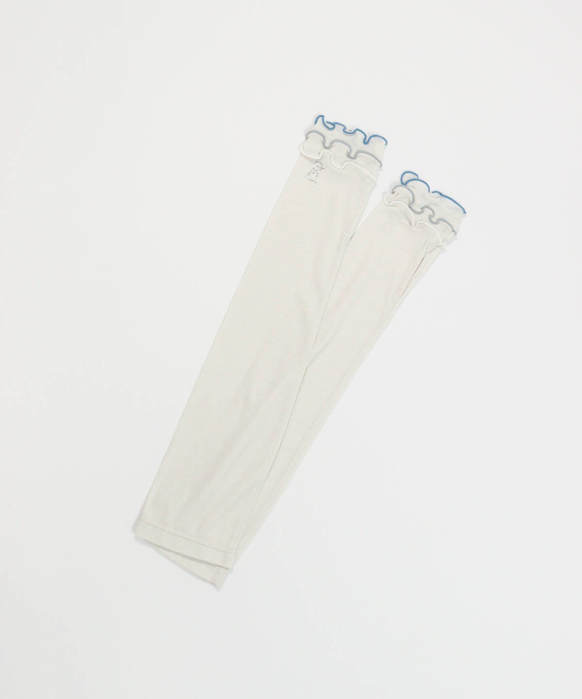 メローフリルUV冷感アームカバー(ライトグレー)