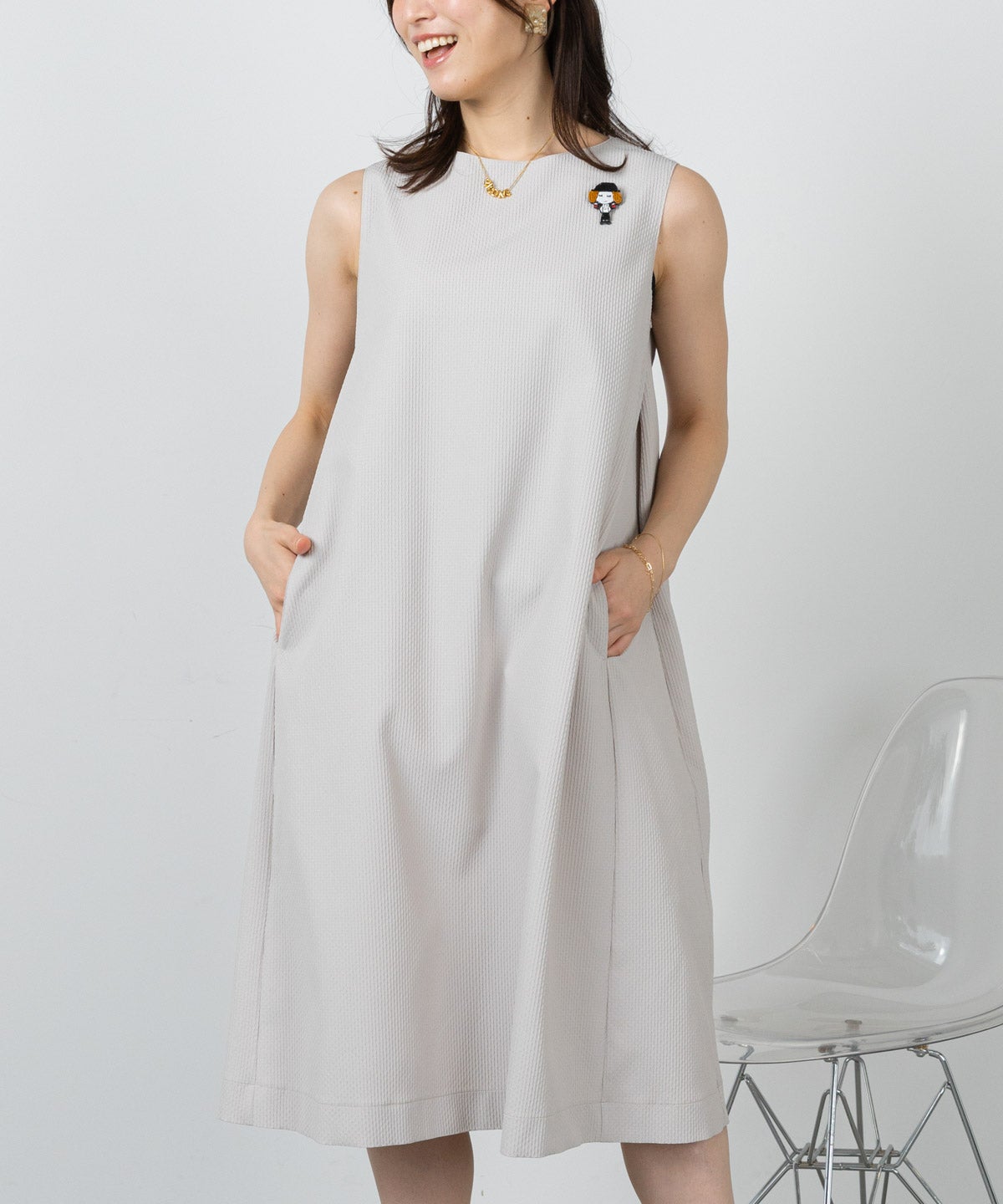 モデル着用画像（ベージュ）