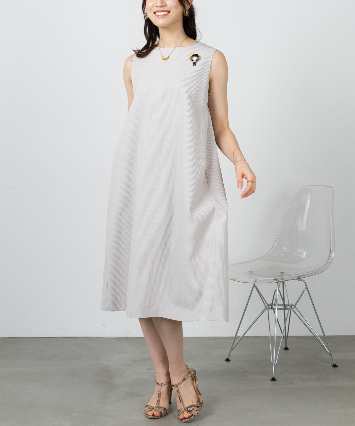 モデル着用画像（ベージュ）