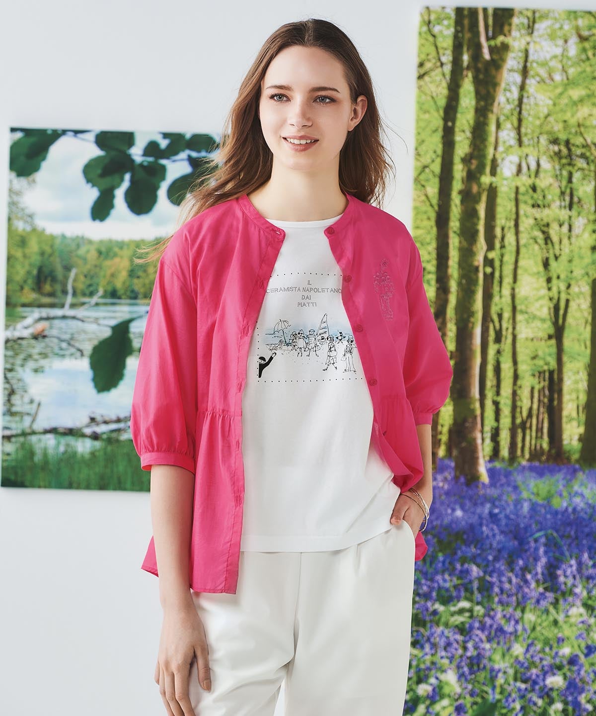 モデル着用画像（ピンク）