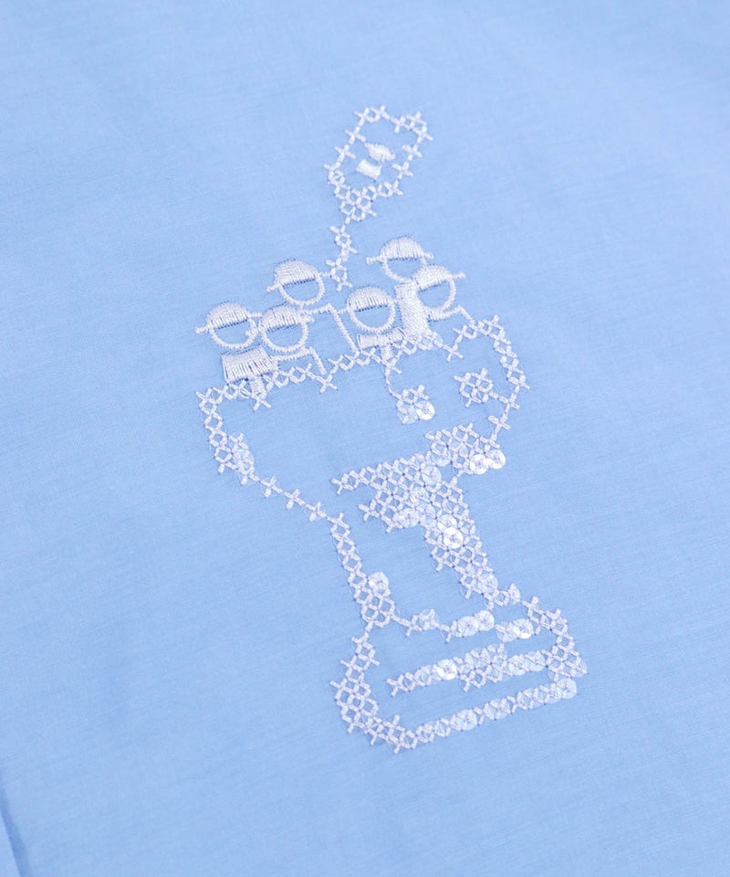 左胸刺繍（ライトブルー）