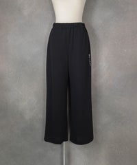 UV速乾ストレートワイドパンツ(ブラック)前