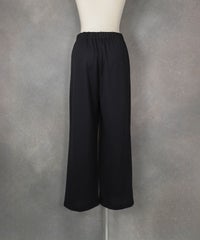 UV速乾ストレートワイドパンツ(ブラック)後ろ