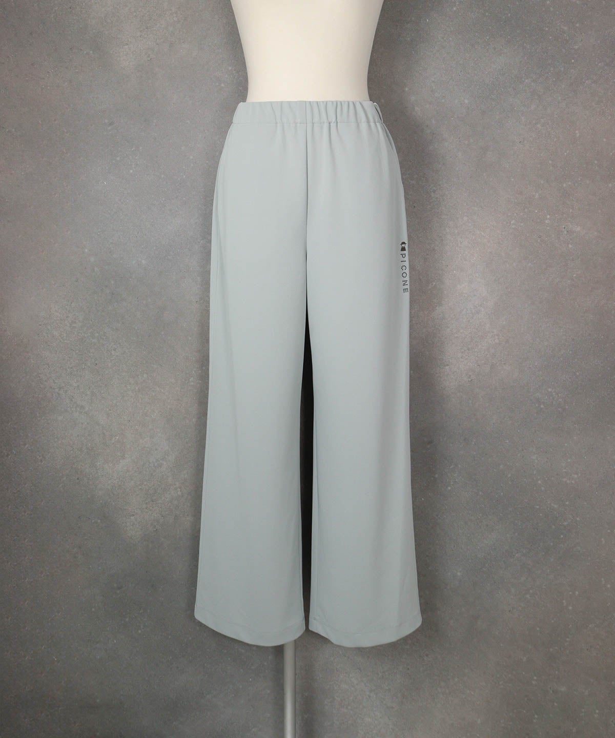 UV速乾ストレートワイドパンツ(ライトグレー)前