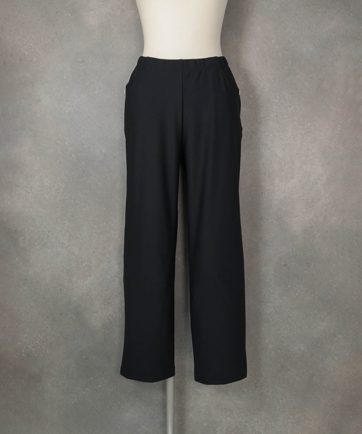 冷感速乾サマーハイテンションパンツ（ブラック）前