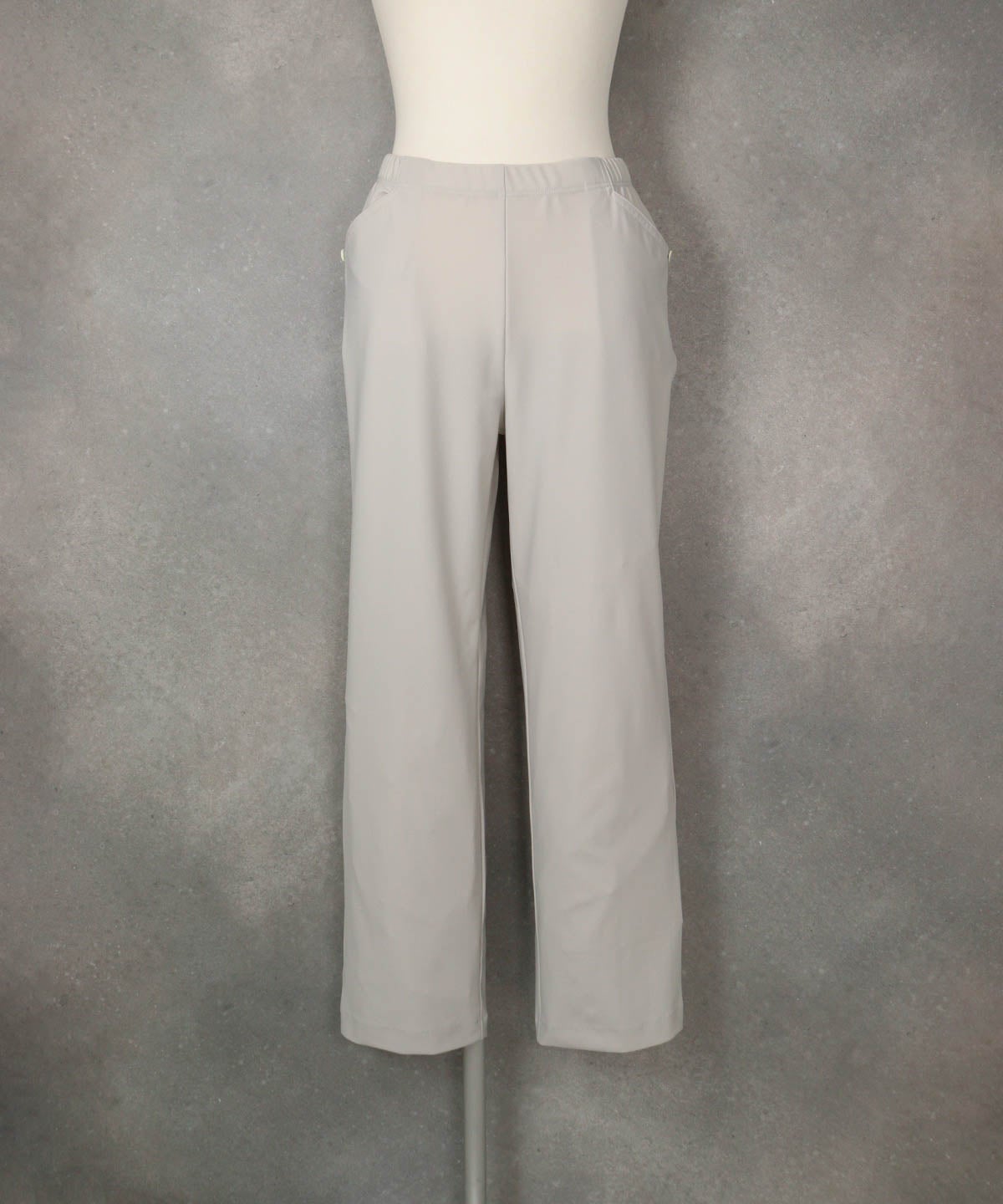 冷感速乾サマーハイテンションパンツ（ライトグレー）前