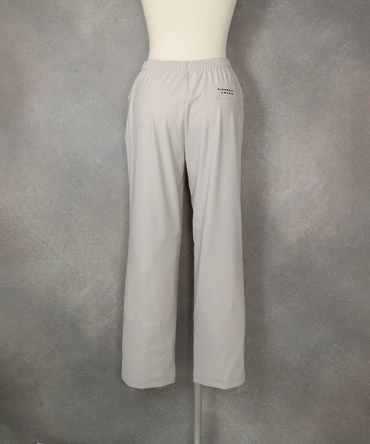 冷感速乾サマーハイテンションパンツ（ライトグレー）後ろ