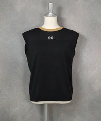 和紙コットン混ノースリプルオーバー（ブラック）前