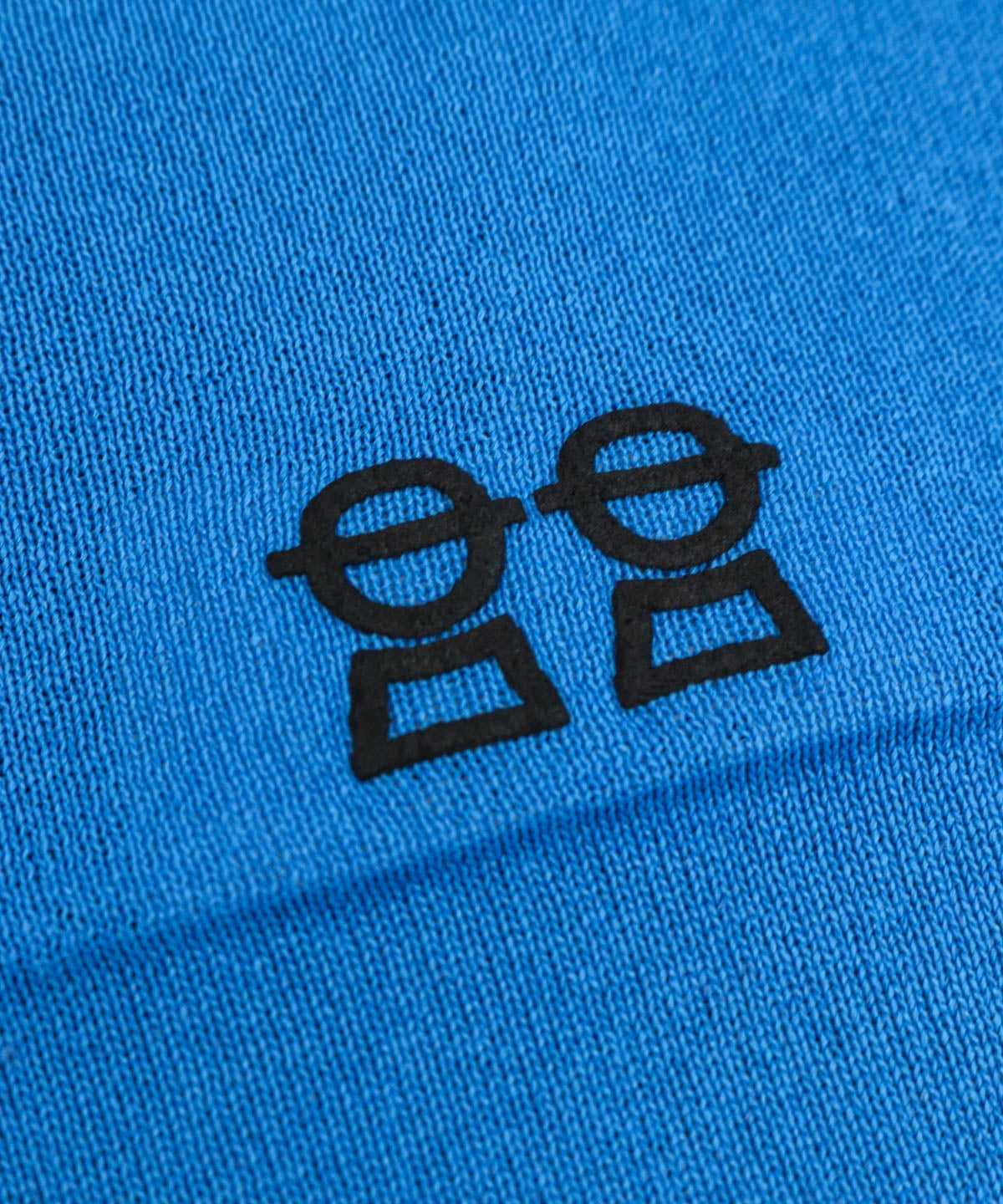 胸元ピコシルエット（ブルー）