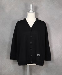 和紙コットン混シアーカーディガン（ブラック）前