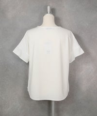 ドットロゴイラストプルオーバー（ホワイト）後ろ