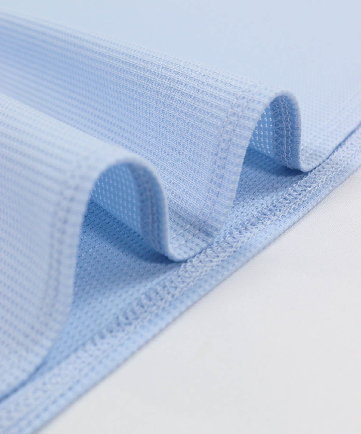 裾・生地感（ライトブルー）