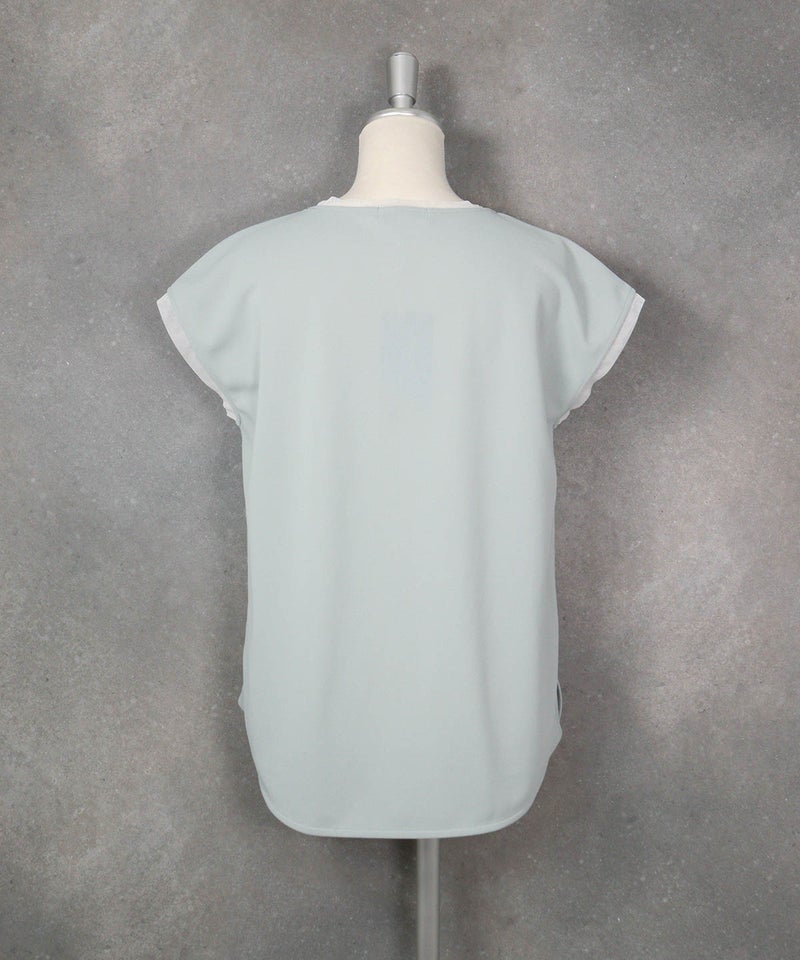 UV速乾フレンチプルオーバー(ライトグレー)後ろ