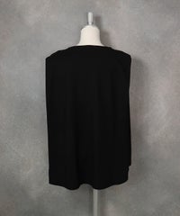 UV冷感タックノースリプルオーバー（ブラック×マルチ）後ろ