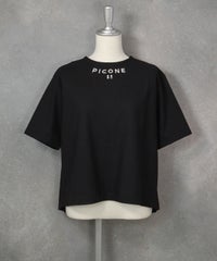 立体刺繍UV冷感プルオーバー（ブラック）前