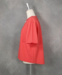 立体刺繍UV冷感プルオーバー（オレンジ）横