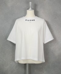 立体刺繍UV冷感プルオーバー（ホワイト）前